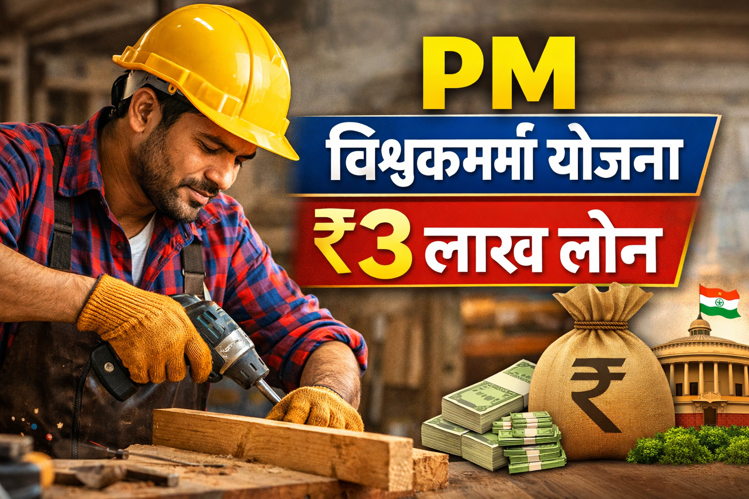 PM Vishwakarma Yojana के तहत कारीगर को ₹3 लाख तक लोन और सरकारी सहायता